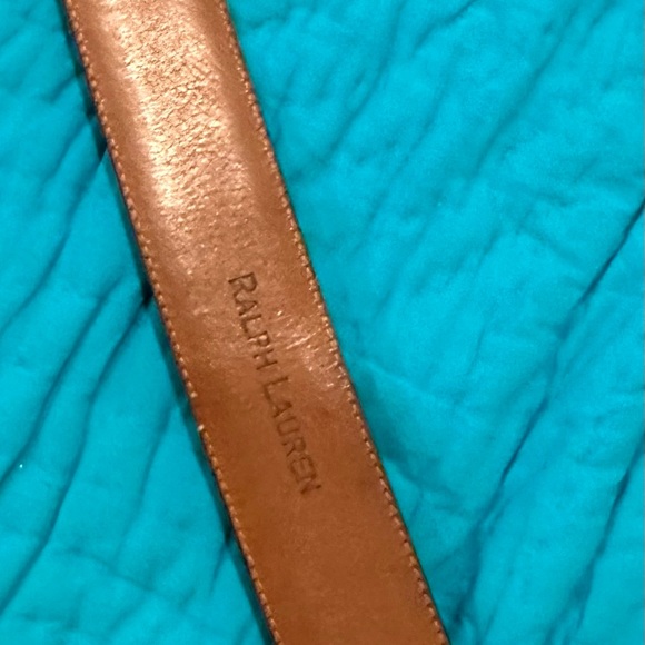 Vintage Ralph  Lauren brown women’s  belt ,size small 30” W reptile embossed. - Picture 13 of 15